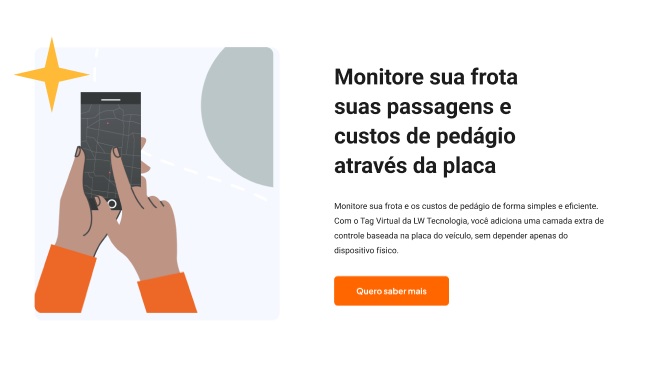 Ilustração de monitoramento de frota com smartphone